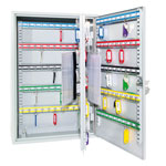 Wedo Schlüsselschrank mit schwenkbarer Innenplatte mit Zylinderschloss und Vorrichtung für 200 Schlüssel