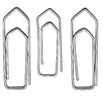 Wedo Büroklammern 26 mm spitz Metall, glanzverzinkt