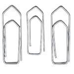 Wedo Büroklammern 26 mm spitz Metall, glanzverzinkt