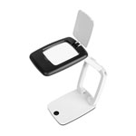 Wedo Tischlupe mit LED-Licht, zusammenklappbar,