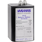 Wemas Batterie Luftsauerstoff 50 Ah 6V Blockbatterie für Warnleuchten