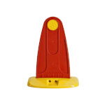 Wemas Warnmarkierung Sichtzeichen (Bischofsmütze) flexibler Fahrspurmarker mit reflektierender Folie