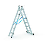 Zarges Combimaster Plus X, 2-teilige Schiebeleiter 2 x 6 Sprossen, Arbeitshöhe bis 4,08 m