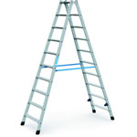 Leitern Stufen - Stehleitern, beidseitig begehbar ZARGES Z 300, robuste, stabile Stufenkonstrukion,