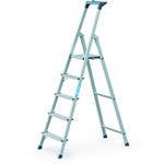 Leitern Stufen - Stehleitern, einseitig begehbar ZARGES Z 200, Holme abriebfest eloxiert,