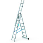 Zarges Skymaster DX Mehrzweckleiter, 3-teilig 3 x 7 Sprossen, Arbeitshöhe bis 5,2 m