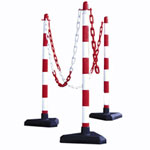 Absperrketten und Kettenständer