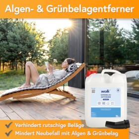 wolk Grünbelagentferner Konzentrat entfernt selbsttätig Grünbelag, mit Langzeitwirkung