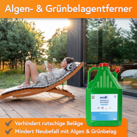 Betriebsausstattung24 Grnbelagentferner Premium gebrauchsfertig hherer Wirkstoffgehalt im Vergleich zum Standard-Grnbelagentferner