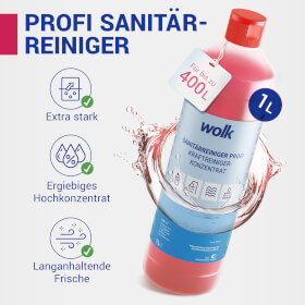 wolk Sanitärreiniger Profi Kraftreiniger-Konzentrat auf Basis von Amidosulfon- und Zitronensäure