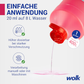 wolk Sanitärreiniger Profi Kraftreiniger-Konzentrat auf Basis von Amidosulfon- und Zitronensäure