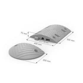 Fahrbahnschwellen Set fr Richtgeschwindigkeit 10 km/h