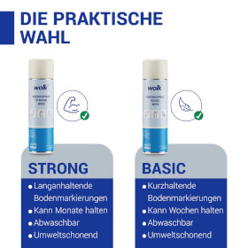 wolk Kreidespray strong für temporäre Markierungen, pflanzenverträglich und wasserlöslich