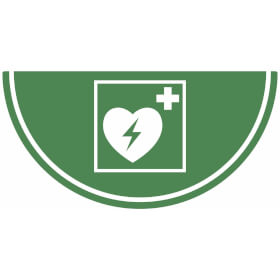 Bodenmarkierung fr Defibrillatoren R10 Symbol Defibrillator