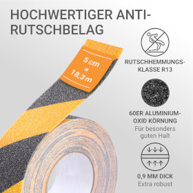 wolk Antirutschband R13 versch. Farben 18,3 m Antirutschbelag selbstklebend mit Rutschhemmung R13