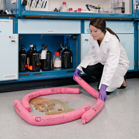 PIG HazMat Saugstrumpf Bindemittel 117 cm Saugschlauch zur Absorbtion von Chemikalien, Säuren und Beizmittel