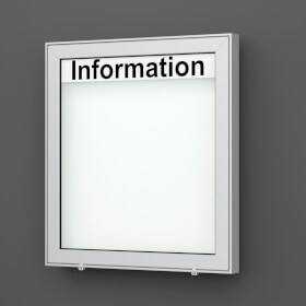 Planus 65 E Wand-Schaukasten eckig Format für 6 × DIN A4 Blätter