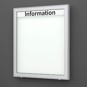 Planus 65 E Wand-Schaukasten eckig Format für 12 × DIN A4 Blätter