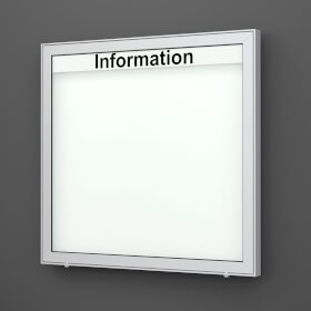 Planus 65 E Wand-Schaukasten eckig Format für 15 × DIN A4 Blätter