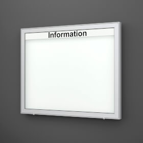 Planus 65 E Wand-Schaukasten eckig Format für 18 × DIN A4 Blätter