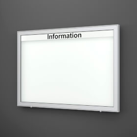 Planus 65 E Wand-Schaukasten eckig Format für 21 × DIN A4 Blätter