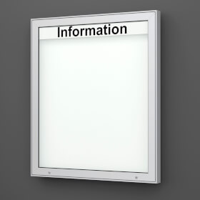 Plenum 65 E Wand-Schaukasten eckig Format für 12 × DIN A4 Blätter