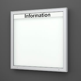 Plenum 65 E Wand-Schaukasten eckig Format für 15 × DIN A4 Blätter