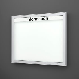 Plenum 65 E Wand-Schaukasten eckig Format für 18 × DIN A4 Blätter