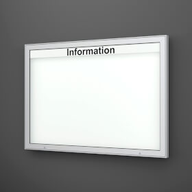 Plenum 65 E Wand-Schaukasten eckig Format für 21 × DIN A4 Blätter