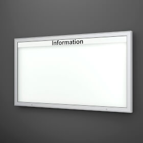 Plenum 65 E Wand-Schaukasten eckig Format für 27 × DIN A4 Blätter
