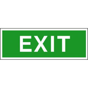 Rettungsschild - nachleuchtend Exit