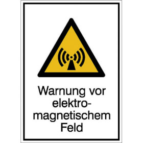 Warn - Kombischild Warnung vor elektromagnetischem Feld