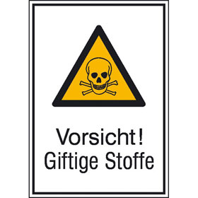 Warn - Kombischild Vorsicht! Giftige Stoffe