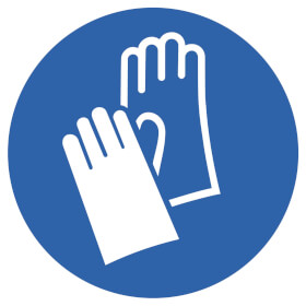 Protect Gebotsschild Handschuhe benutzen