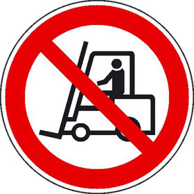 Verbotsschild Für Flurförderzeuge verboten