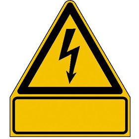 Warn - Kombischild Warnung vor gefährlicher elektrischer Spannung