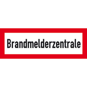 Hinweisschild fr die Feuerwehr Brandmelderzentrale