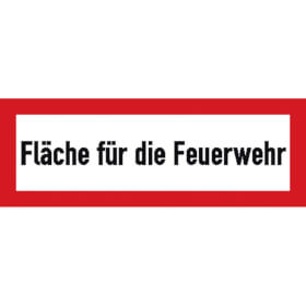 Hinweisschild für die Feuerwehr Fläche für die Feuerwehr
