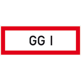 Hinweisschild für die Feuerwehr GG I