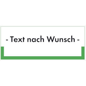 Abfallkennzeichnung - Individuelles Hinweisschild mit Text nach Wahl