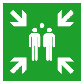 Fluchtwegschild - langnachleuchtend Sammelstelle