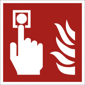 Brandschutzschild - nachleuchtend Brandmelder