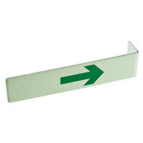 Treppenwinkel - langnachleuchtend mit Richtungspfeil (grün) aufwärts,
