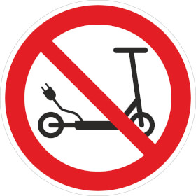 Verbotsschild E - Scooter abstellen verboten