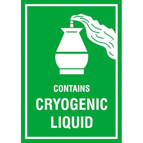 SafetyMarking Gefahrgutaufkleber CONTAINS CRYOGENIC LIQUID