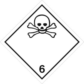 SafetyMarking Gefahrzettel nach ADR Klasse 6.1, Giftige Stoffe