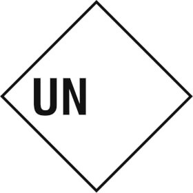 SafetyMarking Gefahrzettel UN + Freifeld zur Selbstbeschriftung