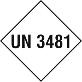 SafetyMarking Gefahrzettel UN 3481