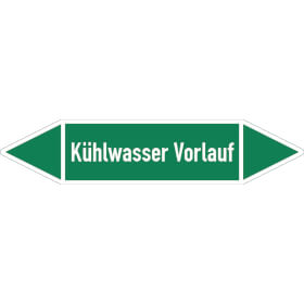 Rohrleitungspfeil Kühlwasser Vorlauf