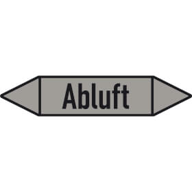 Rohrleitungspfeil Abluft